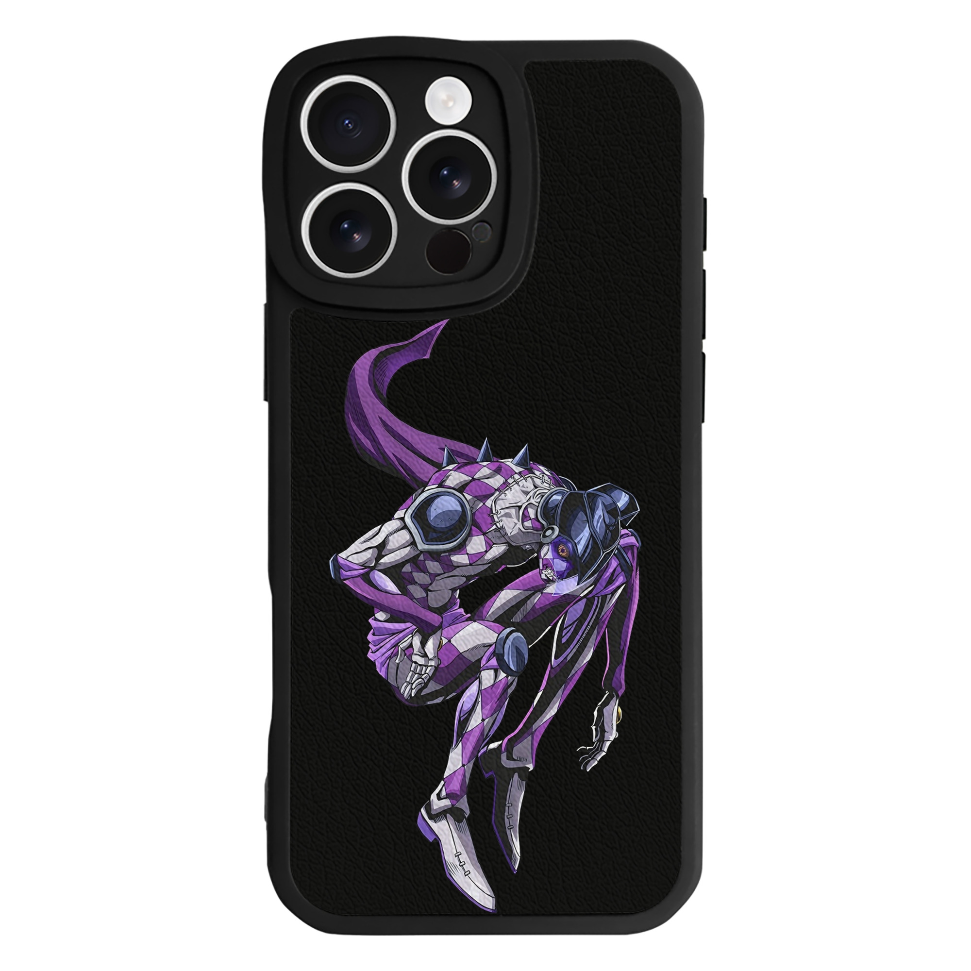 （画像用） ジョジョの奇妙な冒険 パンナコッタ?フー JoJo's Bizarre Adventure Pannacotta Fugo 【iPhone 16シリーズ対応】シリコンスマホケース（レザー調） 材質：シリコン